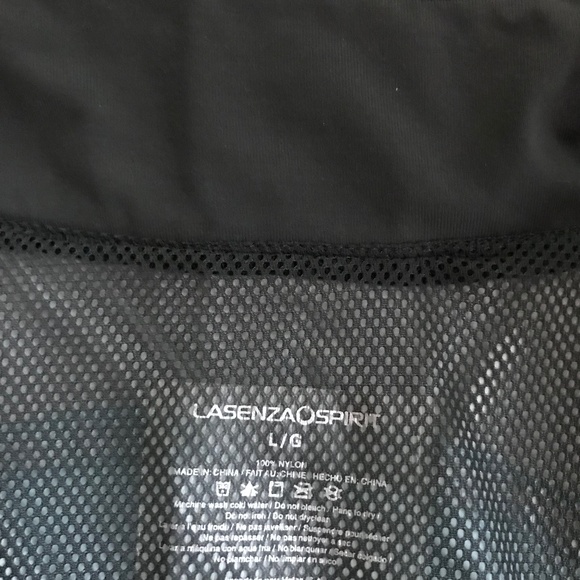 Windbreaker Jacket in Turquoise and Black - Picture 3 of 5